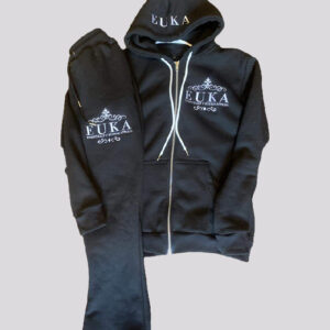 Zipp up hoodie Signature set with flare pants