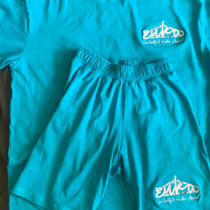 Signature Bodycon Shorts Set - Sea green